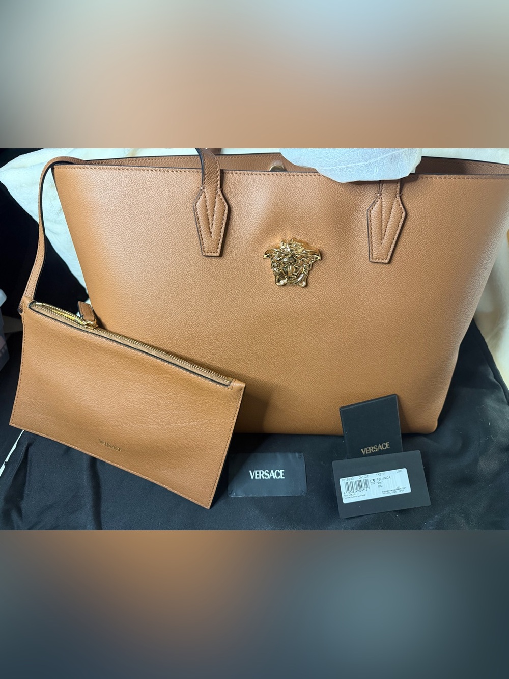 Versace La Medusa Tote Bag with Pouch